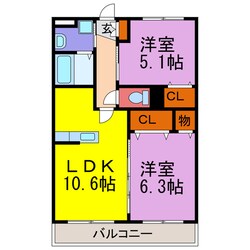 ユーミー福崎の物件間取画像